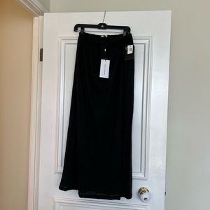 NWT linen-jersey maxi skirt. Size S